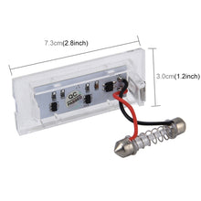 Load image into Gallery viewer, 2 PCS License Plate Light with 18  SMD-3528 Lamps for BMW E53(X5),2W 120LM,6000K, DC12V (White Light), For BMW E53