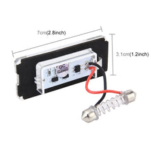 Load image into Gallery viewer, 2 PCS License Plate Light with 18  SMD-3528 Lamps for BMW MINI R56,2W 120LM,6000K, DC12V (White Light), For BMW MINI R56