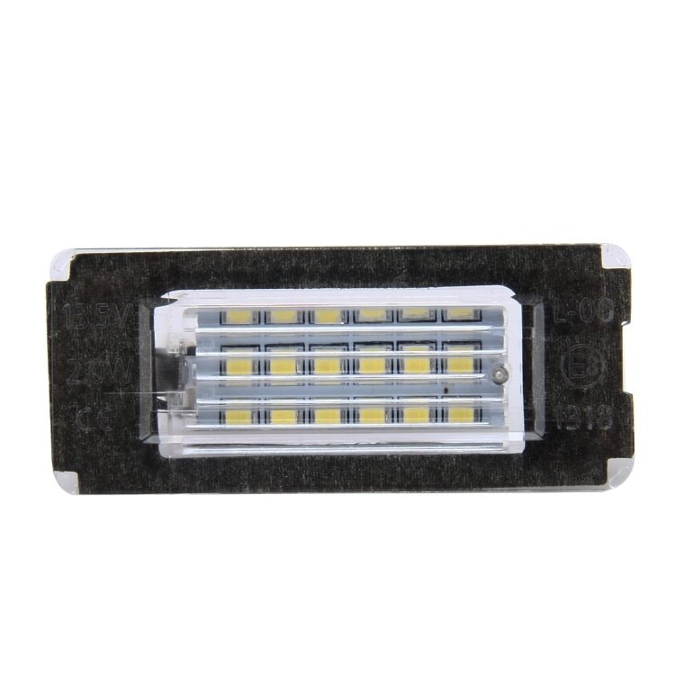 2 PCS License Plate Light with 18  SMD-3528 Lamps for BMW MINI R56,2W 120LM,6000K, DC12V (White Light), For BMW MINI R56