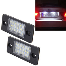 Load image into Gallery viewer, 2 PCS License Plate Light with 18  SMD-3528 Lamps for Volkswagen Touareg 2003-2010  ,Prosche  Cayenne 2002-2010,2W 120LM, DC12V (White Light), For Volkswagen ,Prosche