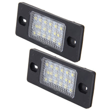 Load image into Gallery viewer, 2 PCS License Plate Light with 18  SMD-3528 Lamps for Volkswagen Touareg 2003-2010  ,Prosche  Cayenne 2002-2010,2W 120LM, DC12V (White Light), For Volkswagen ,Prosche