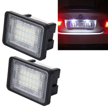 Load image into Gallery viewer, 2 PCS License Plate Light with 18  SMD-3528 Lamps for Mercedes-Benz GLK X204 ,2W 120LM, DC12V (White Light), For Benz GLK X204