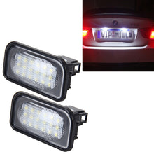 Load image into Gallery viewer, 2 PCS License Plate Light with 18  SMD-3528 Lamps for Mercedes-Benz  W203 4D ,2W 120LM 6000K, DC12V,with Canbus (White Light), For Benz W203 4D