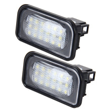 Load image into Gallery viewer, 2 PCS License Plate Light with 18  SMD-3528 Lamps for Mercedes-Benz  W203 4D ,2W 120LM 6000K, DC12V,with Canbus (White Light), For Benz W203 4D