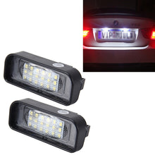 Load image into Gallery viewer, 2 PCS License Plate Light with 18  SMD-3528 Lamps with Canbus for Mercedes-Benz W220,2W 120LM,6000K, DC12V(White Light), For Benz W220