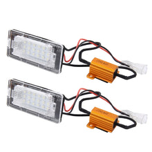 Load image into Gallery viewer, 2 PCS License Plate Light with 18  SMD-3528 Lamps for Volkswagen,2W 120LM,6000K, DC12V(White Light), For Volkswagen2
