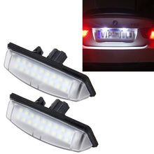 Load image into Gallery viewer, 2 PCS License Plate Light with 18  SMD-3528 Lamps for Toyota,2W 120LM,6000K, DC12V(White Light), For Toyota2