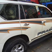 Load image into Gallery viewer, 5 PCS SUV Body Decorative Strip Brand Car Streamline Shining Sticker for Toyota Prado4000 2011 Version, For 2011 Version Prado 4000
