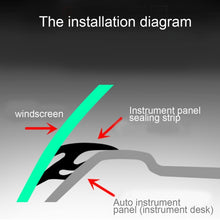Load image into Gallery viewer, 1.5m Car Instrument Desk Decorative Strip Rubber Chrome Decoration Strip  Seal, 1.5m