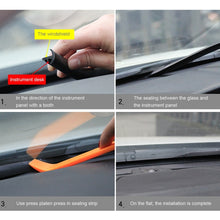 Load image into Gallery viewer, 1.5m Car Instrument Desk Decorative Strip Rubber Chrome Decoration Strip  Seal, 1.5m