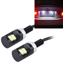 Load image into Gallery viewer, 2 PCS 2W 100 LM 6500K Car License Plate Light with 2 SMD-5630 Lamps, DC 12V, 2W 100 LM 6500K