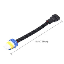 Load image into Gallery viewer, 2 PCS 9006 Car HID Xenon Headlight Male to Female Conversion Cable with Ceramic Adapter Socket, 9006