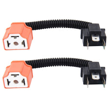 Load image into Gallery viewer, 2 PCS H4 Car HID Xenon Headlight Male to Female Conversion Cable with Ceramic Adapter Socket, H4