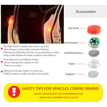 Load image into Gallery viewer, 2 PCS Car Door Magnetic Warning Strobe Light Lamp, Caution Light