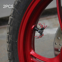 Load image into Gallery viewer, 2 PCS Universal Spider Shape Car Motor Bicycle Tire Valve Caps