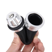 Load image into Gallery viewer, 2 PCS Motorcycle Net Texture Metal Left Handle Bar Grips with Rubber Cover for Yamaha, Left Yamaha