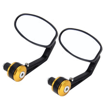 Load image into Gallery viewer, 2 PCS Motorcycle Universal ABS Shell Holder Oval Shape Rear VIew Mirror, Oval Shape