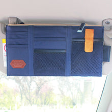 Load image into Gallery viewer, Multi-functional Auto Car Sun Visor Sunglass Holder Card Storage Holder Inner Pouch Bag