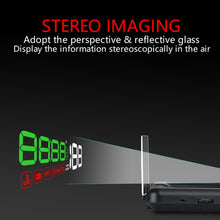 Load image into Gallery viewer, With Adjustable Reflection Board, Speed &amp; RPM &amp; Water Temperature &amp; Oil Consumption &amp; Driving Distance / Time &amp; Voltage Display, Over Speed Alarm, Connect OBD2 Interface, C500(Green), C500(Blue), C500（White)
