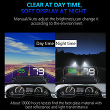 Load image into Gallery viewer, With Adjustable Reflection Board, Speed &amp; RPM &amp; Water Temperature &amp; Oil Consumption &amp; Driving Distance / Time &amp; Voltage Display, Over Speed Alarm, Connect OBD2 Interface, C500(Green), C500(Blue), C500（White)