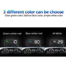 Load image into Gallery viewer, With Adjustable Reflection Board, Speed &amp; RPM &amp; Water Temperature &amp; Oil Consumption &amp; Driving Distance / Time &amp; Voltage Display, Over Speed Alarm, Connect OBD2 Interface, C500(Green), C500(Blue), C500（White)
