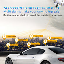 Load image into Gallery viewer, With Adjustable Reflection Board, Speed &amp; RPM &amp; Water Temperature &amp; Oil Consumption &amp; Driving Distance / Time &amp; Voltage Display, Over Speed Alarm, Connect OBD2 Interface, C500(Green), C500(Blue), C500（White)