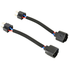 Load image into Gallery viewer, 1 Pair H4 Male to H13 Female Bulb Holder Base Male Socket with Wire, H4 Male to H13 Female