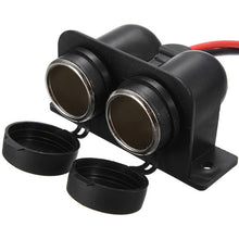 Load image into Gallery viewer, Car Motorcycle ABS Dual Port Cigar Socket Adaptor, Dual Port