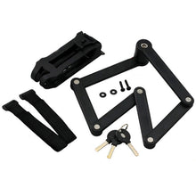 Load image into Gallery viewer, Foldable Alloy Steel Anti-theft Lock with Keys for Motorcycle Bike House Door, Anti-theft Lock