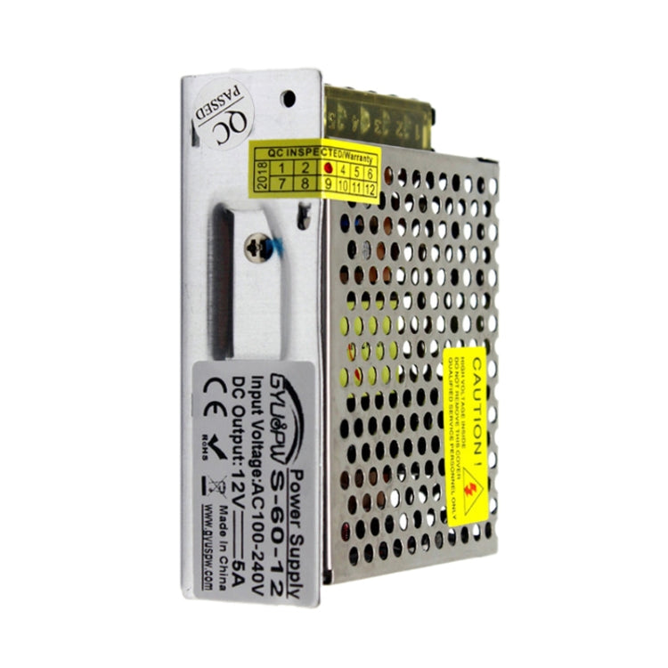 S-60-12 60W AC110/220V to DC 12V 5A  Power Inverter Power converter, 60W