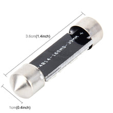 Load image into Gallery viewer, 2 PCS 2W 100 LM 6000K 36MM Bicuspid Port Car Dome Lamp LED Reading Light with 16 SMD-4014 LED Lamps, DC 12V, 36MM