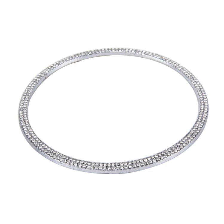Car Aluminum Steering Wheel Decoration Ring with Diamonds For Audi, For Audi