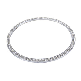 Car Aluminum Steering Wheel Decoration Ring with Diamonds For Audi, For Audi