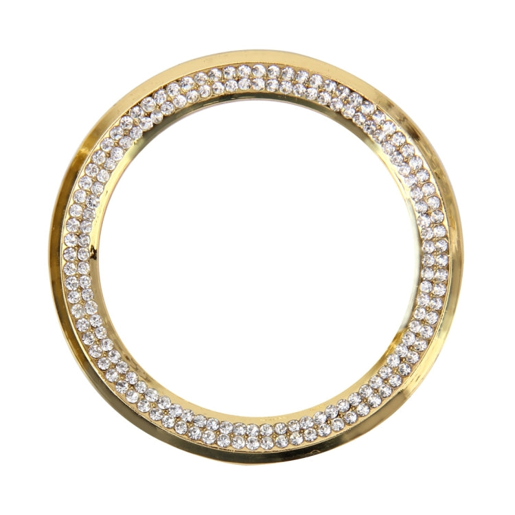 Car Aluminum Steering Wheel Decoration Ring with Diamonds For BMW, For BMW with Diamonds