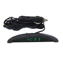 Load image into Gallery viewer, 2 in 1 Car LED Digital Display Thermometer Clock