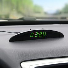 Load image into Gallery viewer, 2 in 1 Car LED Digital Display Thermometer Clock