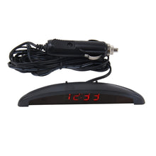 Load image into Gallery viewer, 2 in 1 Car LED Digital Display Thermometer Clock