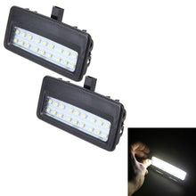 Load image into Gallery viewer, 2 PCS White Light Car LED Vanity Mirror Lamp Lights with 18 SMD-3528 Lamps for BMW F10 / F11 / F07 / F01 / F02 / F03 / F04, For BMW F10