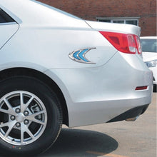 Load image into Gallery viewer, 2 PCS Car Plastic Decorative Sticker, Size: 10.0 x 5.0cm(Silver + Blue), JM-625