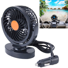 Load image into Gallery viewer, HUXIN HX-T306 6W 360 Degree Adjustable Rotation Low Noise Mini Electric Car Fan, DC 24V, HX-T306