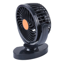Load image into Gallery viewer, HUXIN HX-T306 6W 360 Degree Adjustable Rotation Low Noise Mini Electric Car Fan, DC 24V, HX-T306