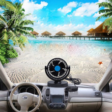 Load image into Gallery viewer, HUXIN HX-T306 6W 360 Degree Adjustable Rotation Low Noise Mini Electric Car Fan, DC 24V, HX-T306