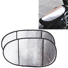 Load image into Gallery viewer, 10 PCS Motorcycle Electric Car Sun Cushion Pad Heat Reflective Sheet Aluminum Sheet Sun Shade Car Mats, Sun Cushion Pad