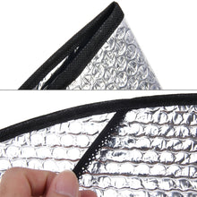 Load image into Gallery viewer, 10 PCS Motorcycle Electric Car Sun Cushion Pad Heat Reflective Sheet Aluminum Sheet Sun Shade Car Mats, Sun Cushion Pad