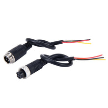Load image into Gallery viewer, 2 PCS M12 Car Auto Monitor Camera DVR Male and Female 4 Pin Video Power Extension Cable Cord, Length: 22cm, 1 in 1 way
