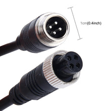 Load image into Gallery viewer, 2 PCS M12 Car Auto Monitor Camera DVR Male and Female 4 Pin Video Power Extension Cable Cord, Length: 22cm, 1 in 1 way
