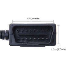 Load image into Gallery viewer, Car Auto 16Pin OBDII Charging Cable Mini 5 Pin USB Power Adapter with Switch Button for GPS Tablet E-dog Phone, Cable Length: 3.4m, OBDII