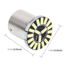 Load image into Gallery viewer, 2 PCS 1156/BA15S 1W 50 LM 6000K Car AutoTurn Light with 19 SMD-4014 LED Lamps, DC 12V, 1156/BA15S 1W