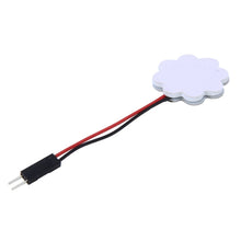 Load image into Gallery viewer, 2 PCS 3W 200 LM 6000K Flower Shape Car Auto Interior Doom Reading Light with 12 SMD-5630 LED Lamps Bicuspid and T10 Adapter Cable, DC 12V, Flower Shape Reading Light