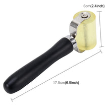 Load image into Gallery viewer, Car Auto Body Surface Window Wrapping Film Yellow Rubber Roller Scraper Sticker Tool with Black Wrapping Rubber Handle(Big Size), Big Size